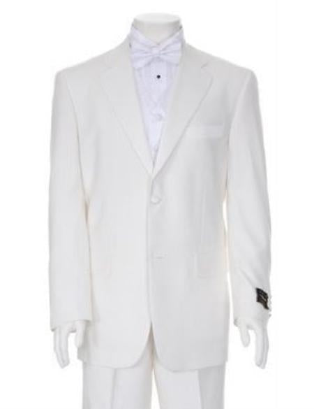 Charming Ivory Men's Two Button Tuxedo