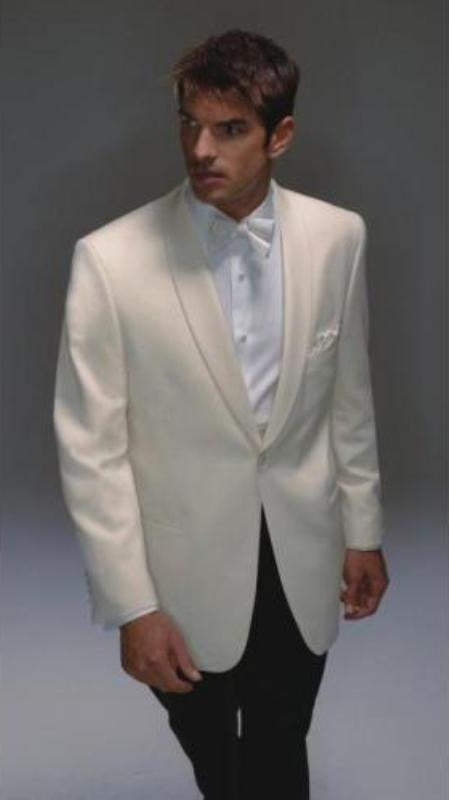 Wool Dinner Jacket - Men's Ivory Dinner Jacket