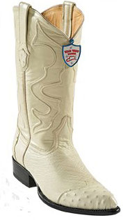Cream ~ Ivory ~ Off White Wing Tip Cowboy Boots