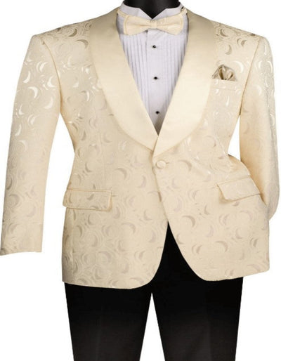 Ivory Shawl Lapel Tuxedo Dinner Jacket