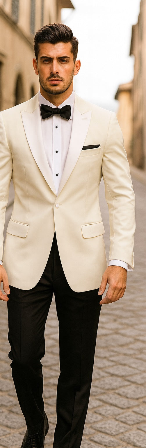 ivory dress shirt for wedding Ivory Tuxedo Jacket - Cream Wedding Suit