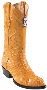 Wild West Buttercup J-Toe caiman ~ World Best Alligator ~ Gator Skinr Hornback Cowboy Boots