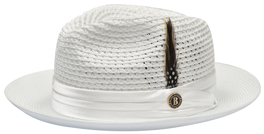 Bruno Capelo Julian Collection White Fedora
