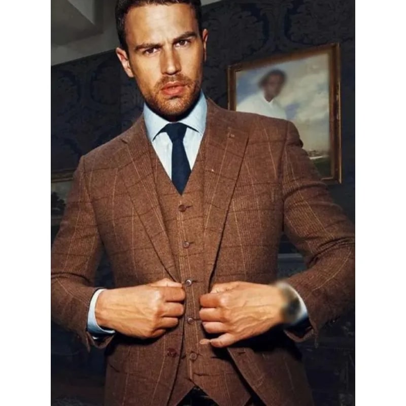 The Gentlemen Theo Brown Button Suit 2024