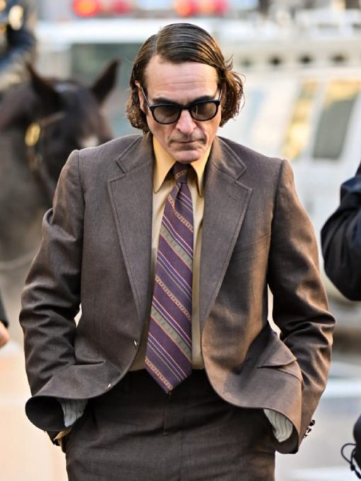 Joker Folie A Deux Joaquin Phoenix Brown Suit