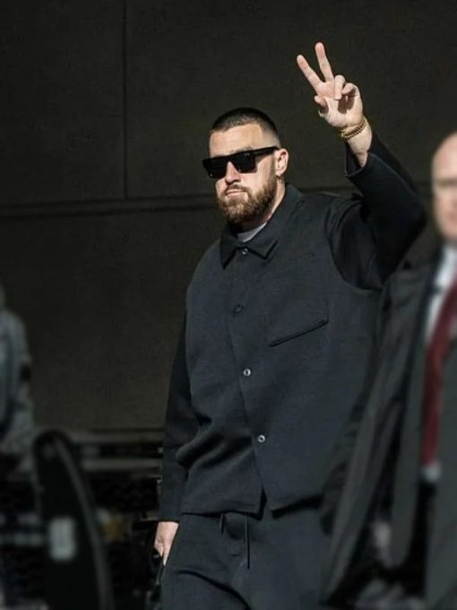 Travis Kelce Black Suit by Mensitaly