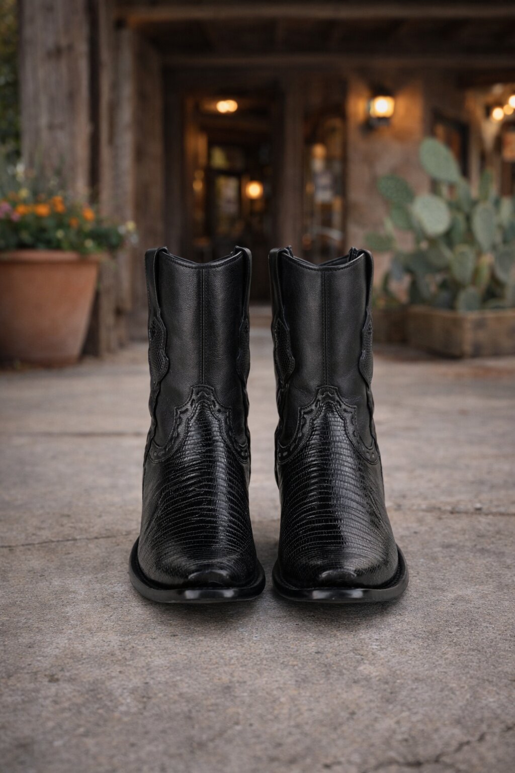 King Exotic Lizard Teju Dubai Toe Boots