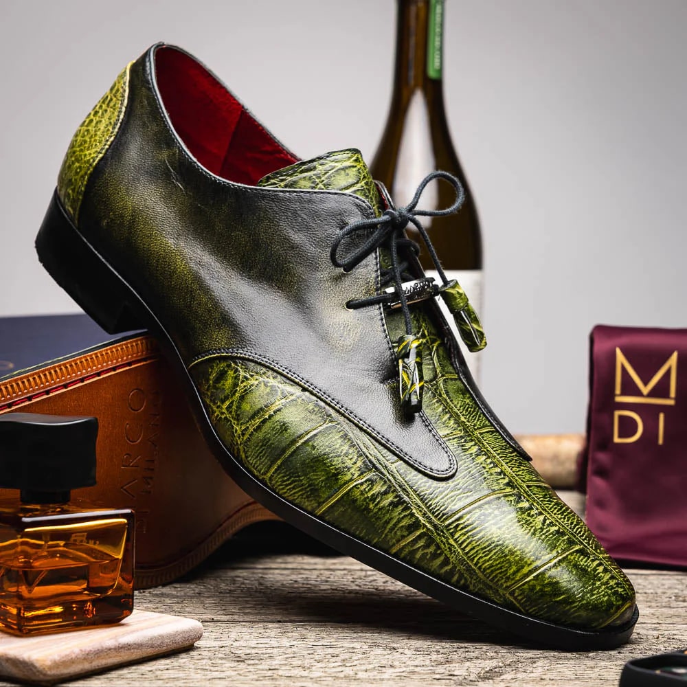 Anzio Alligator & Calfskin Oxfords by Marco Di Milano