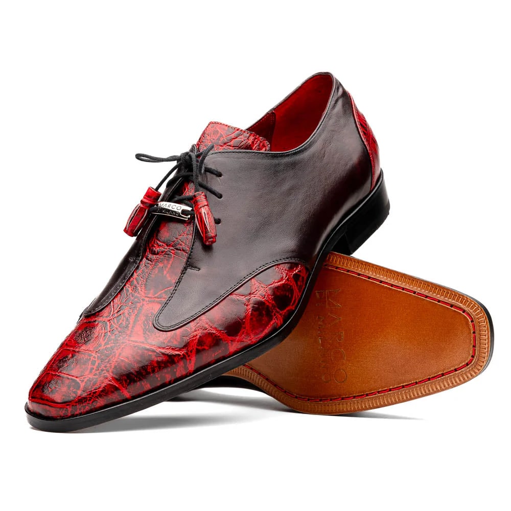 Marco Di Milano Anzio Alligator & Calfskin Oxfords