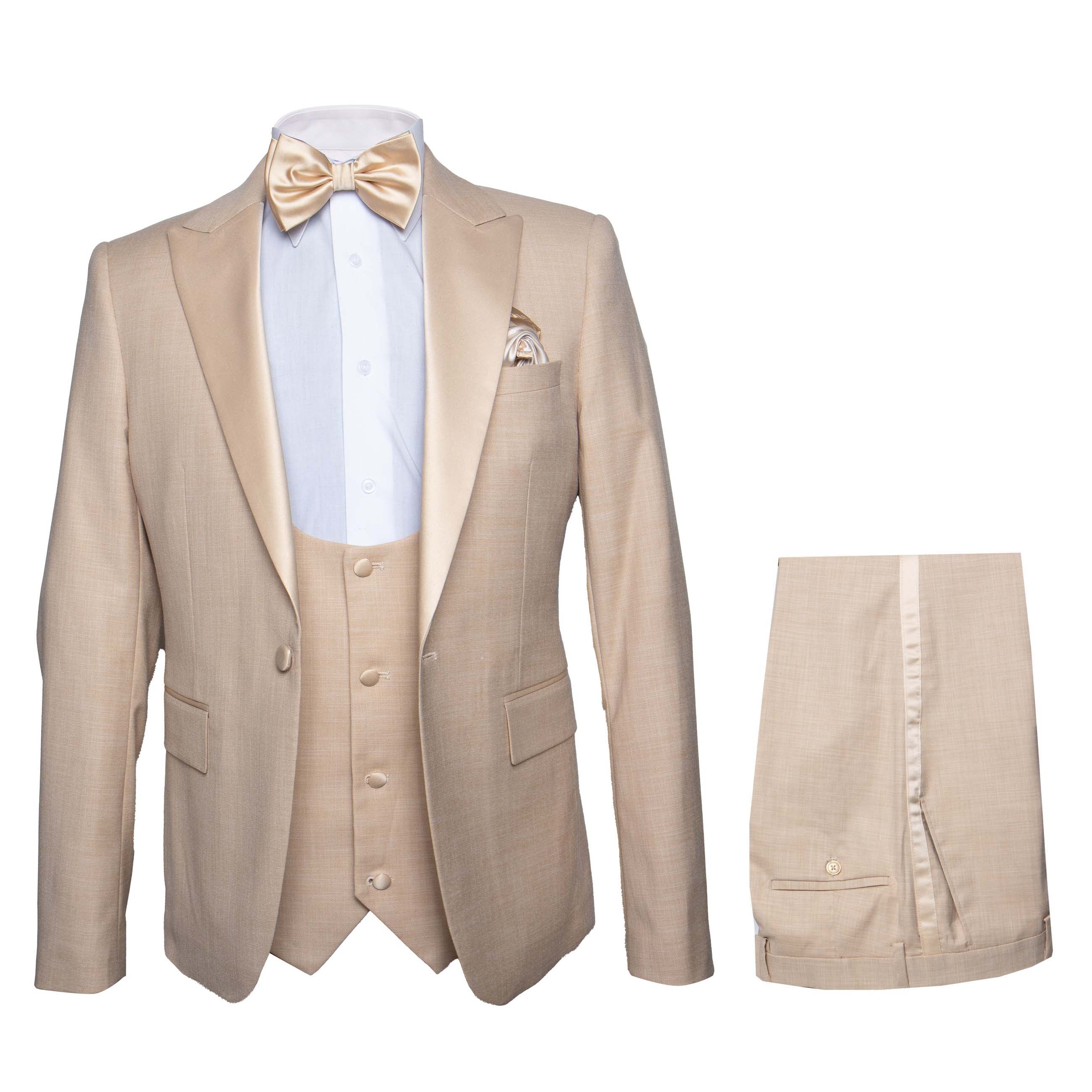 Rossi Man Leo Slim Fit Cream Tuxedo RM1391