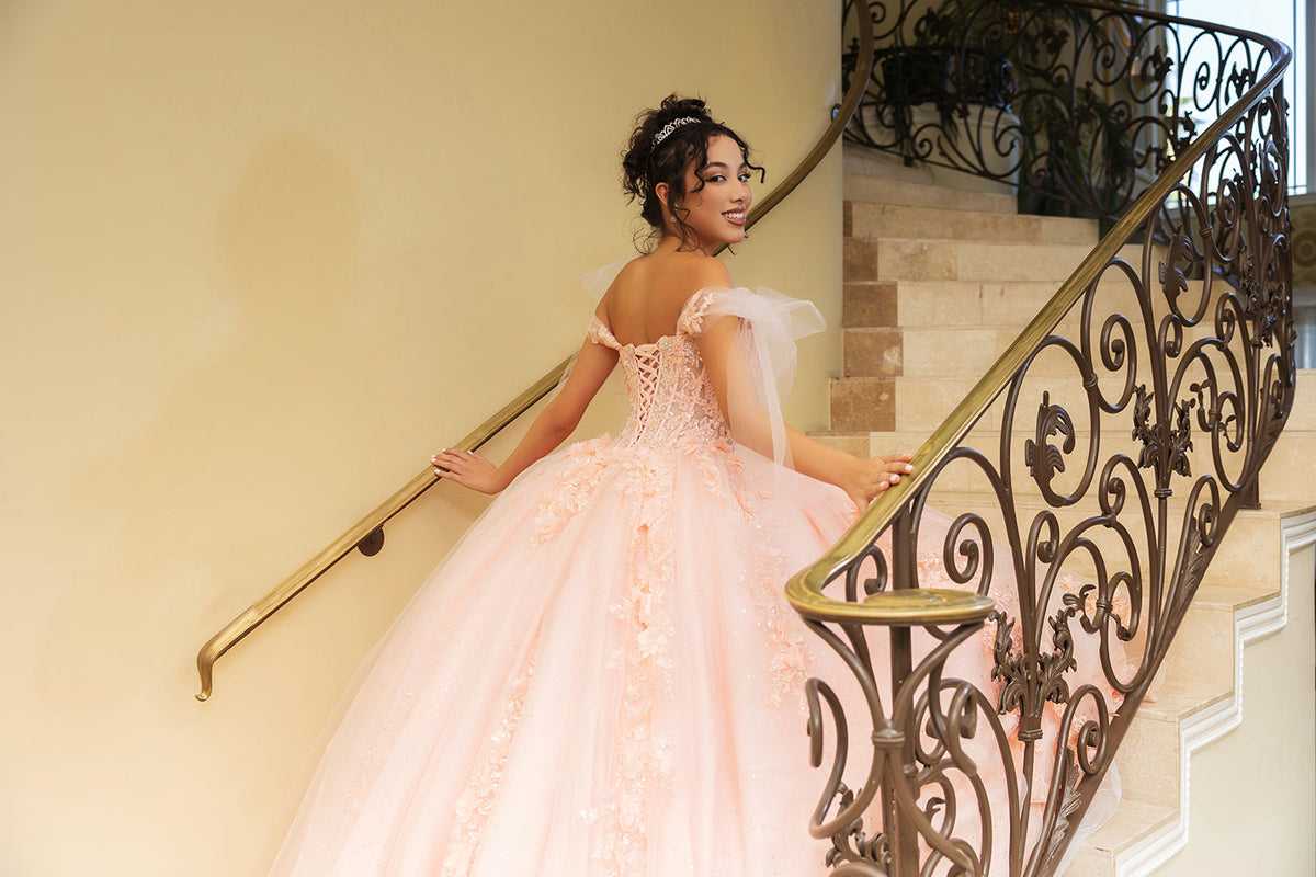 Plus Size Ball Gown in Blush | Formal Quinceanera Dress by LK280