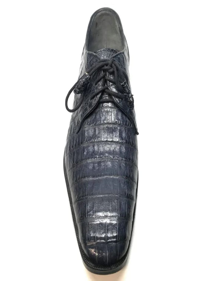 Los Altos Crocodile All-Over Lace Up Shoes