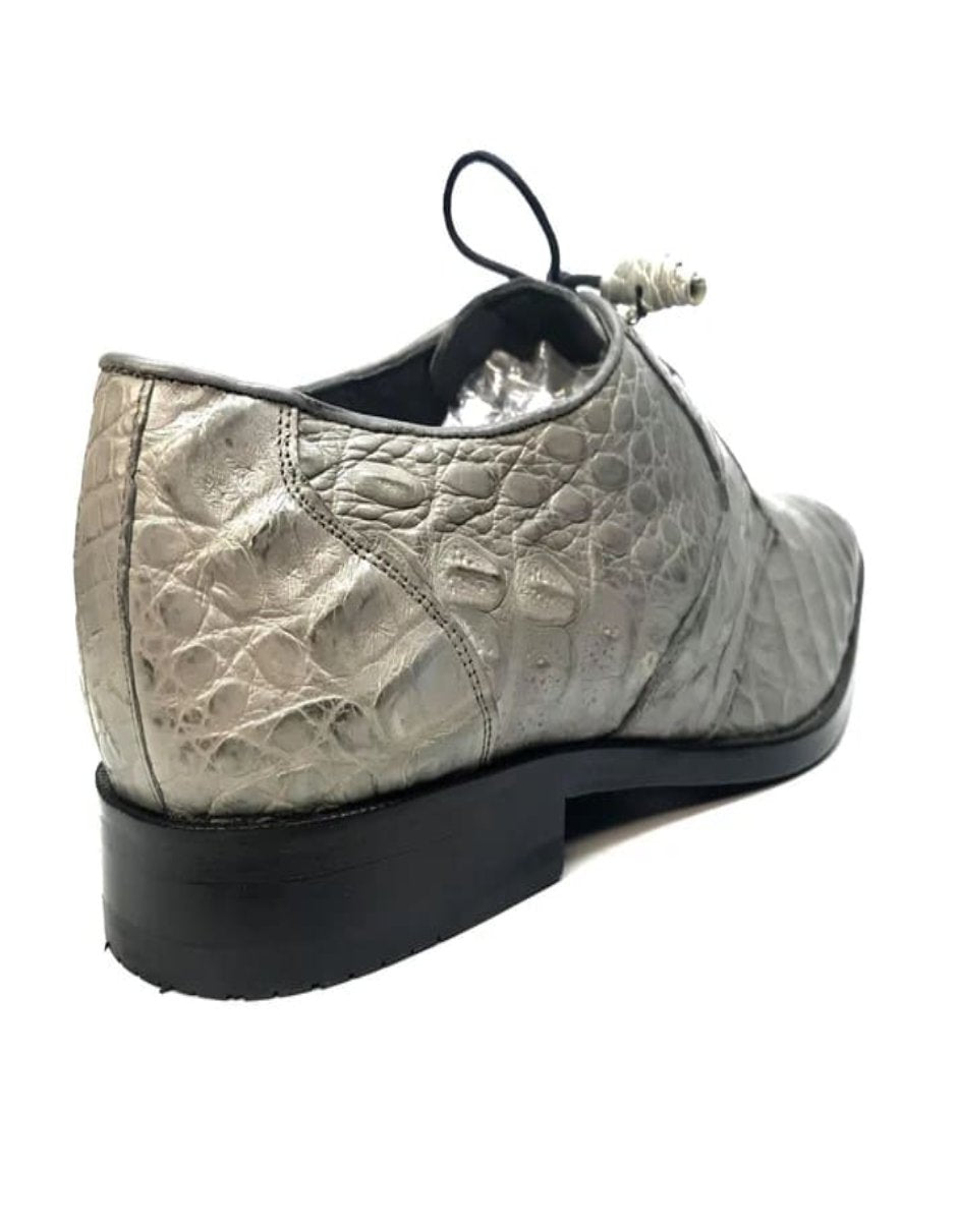 Los Altos Crocodile All-Over Lace Up Shoes