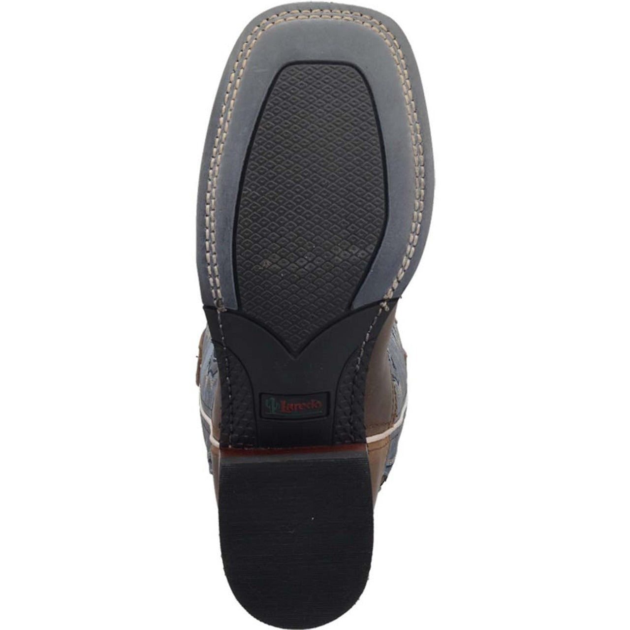 Laredo Isla Tan & Blue Leather Western Boots