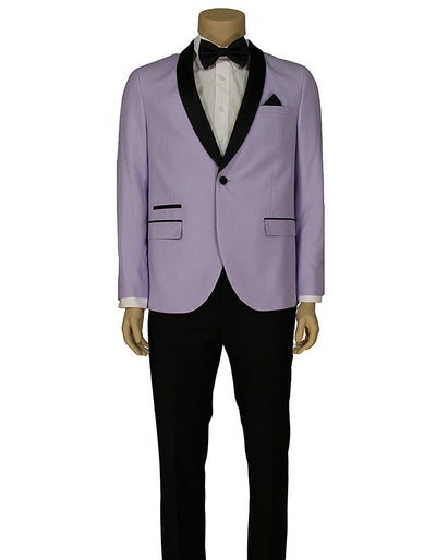 Slim Fit Lavender Shawl Lapel Tuxedo
