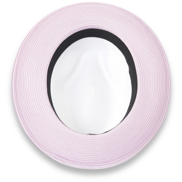 Tapa Two-Tone Lavender and White Fedora – Men’s Crushable Straw Dress Hat