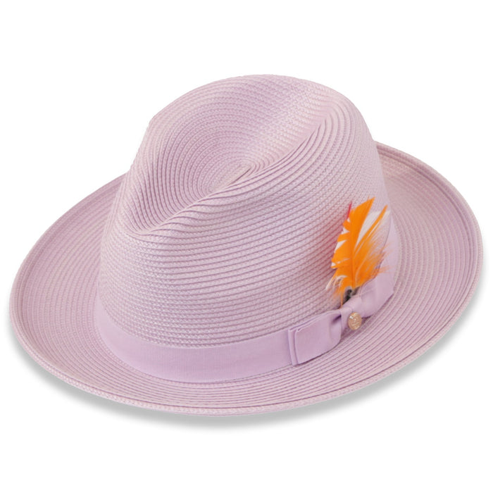 Tapa Lavender Fedora – Men’s Crushable Straw Dress Hat