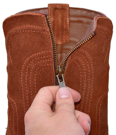 Men's Lizard Teju Leather Brown Roper Boots