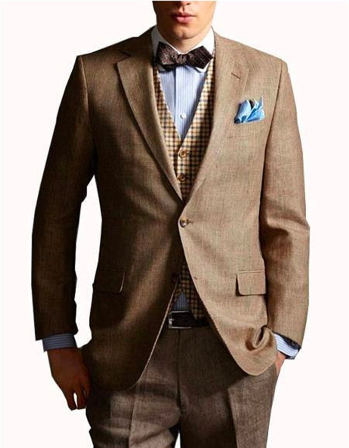 Great Gatsby Taupe Suit Inspired by Leonardo DiCaprio