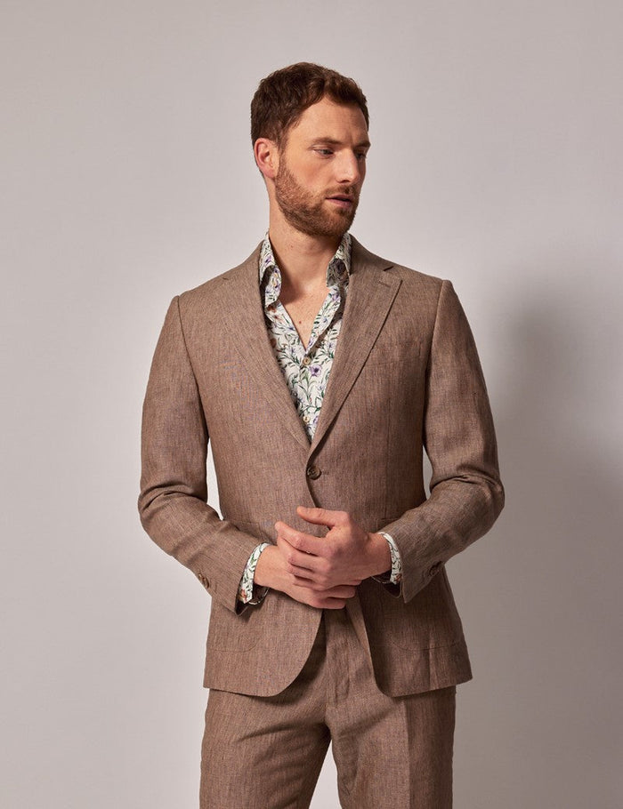Mens Linen Suit for Beach Weddings