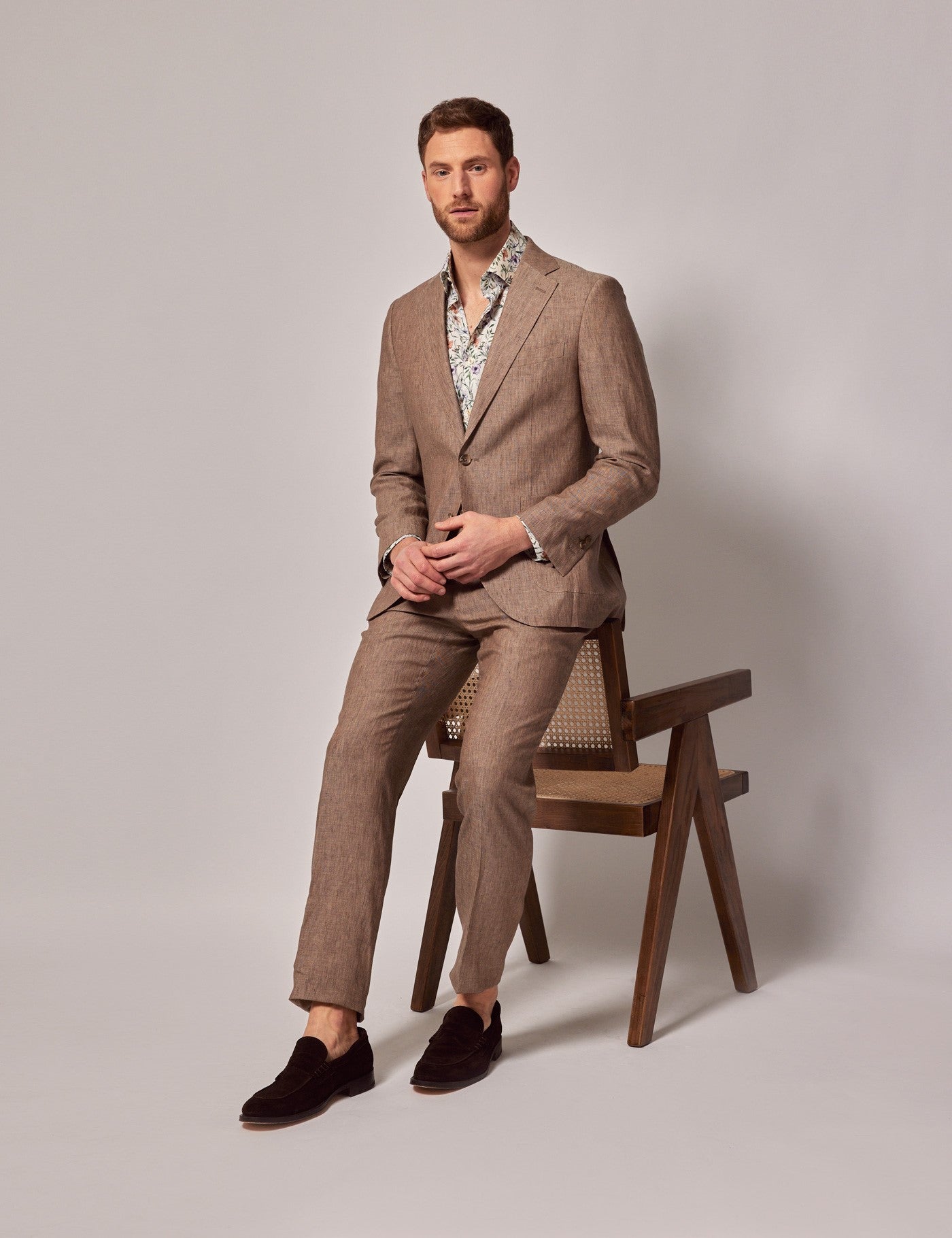 Mens Linen Suit for Beach Weddings