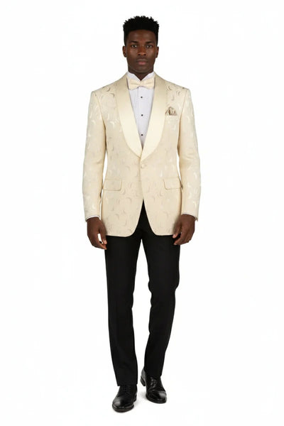 Light Champagne Tuxedo Jacket