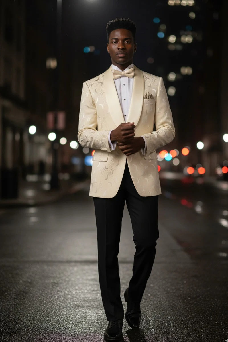 Light Champagne Tuxedo Jacket