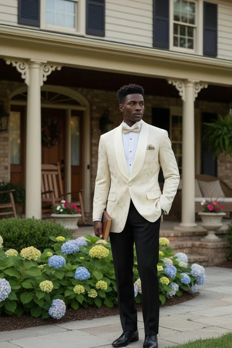 Light Champagne Tuxedo Jacket