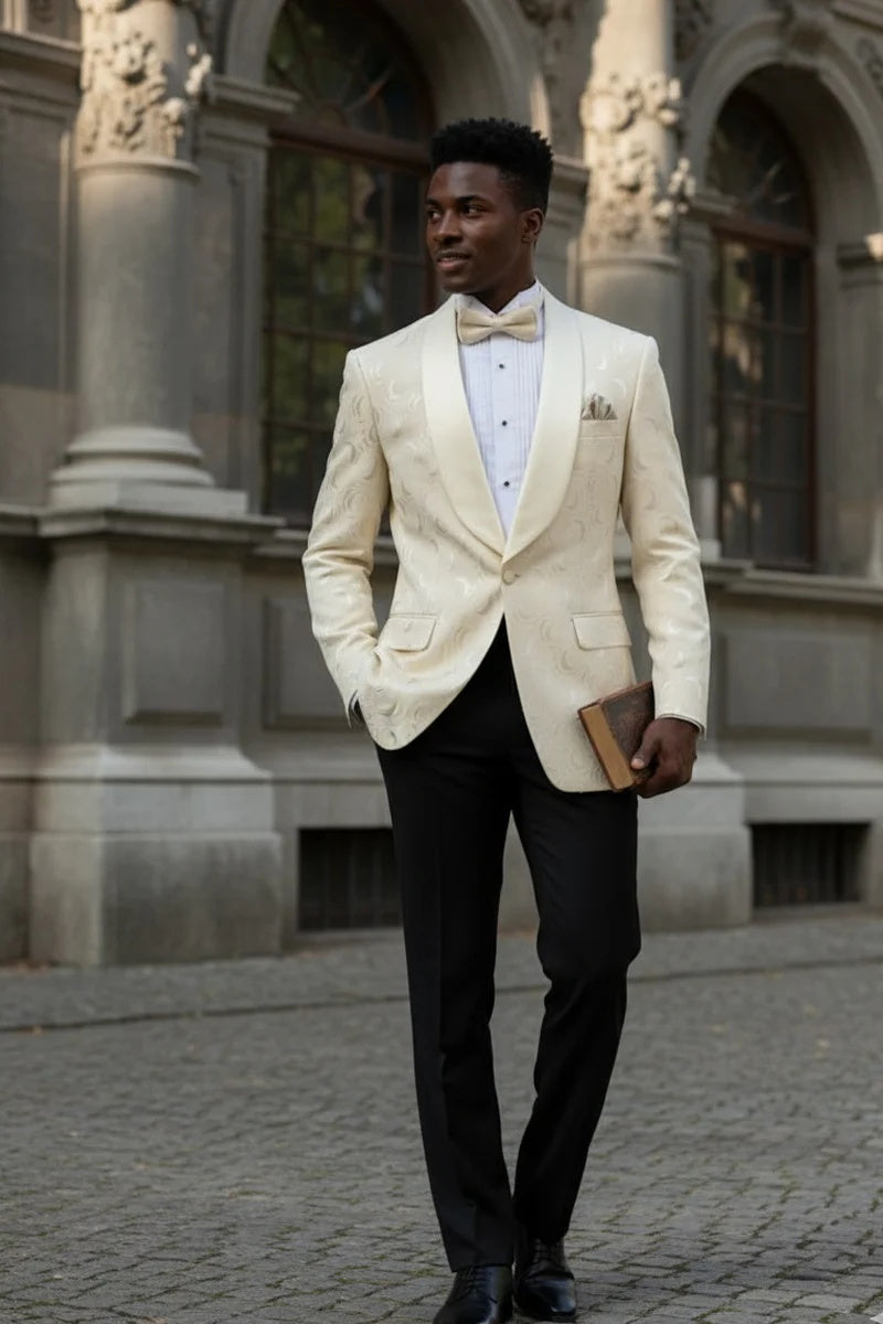Light Champagne Tuxedo Jacket