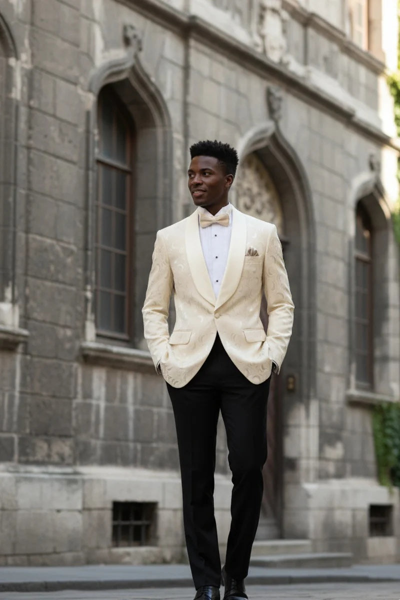 Light Champagne Tuxedo Jacket