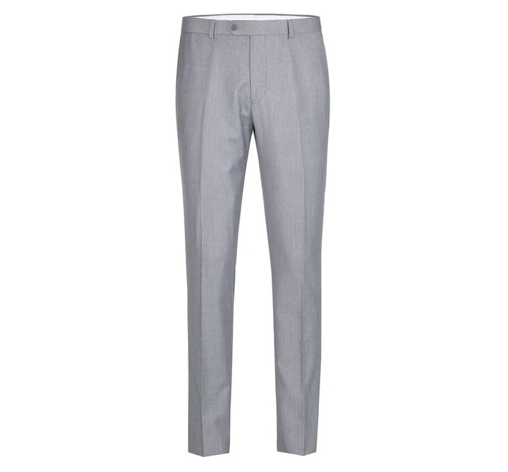 Light Grey Slim Fit Two Button Wedding Suit