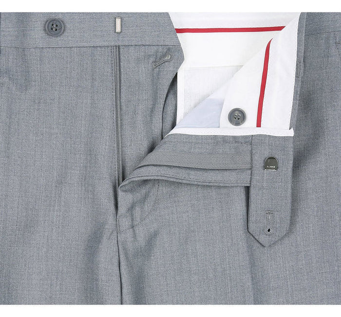 Light Grey Slim Fit Two Button Wedding Suit