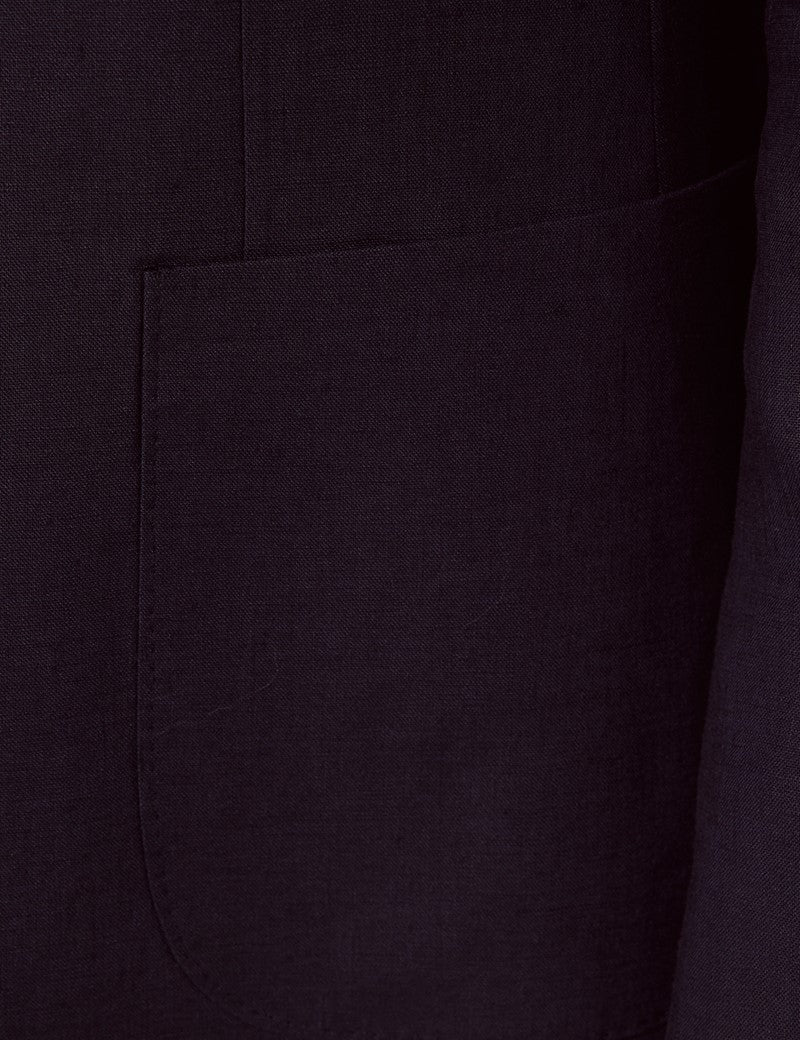 Navy Linen Suit for Beach Weddings