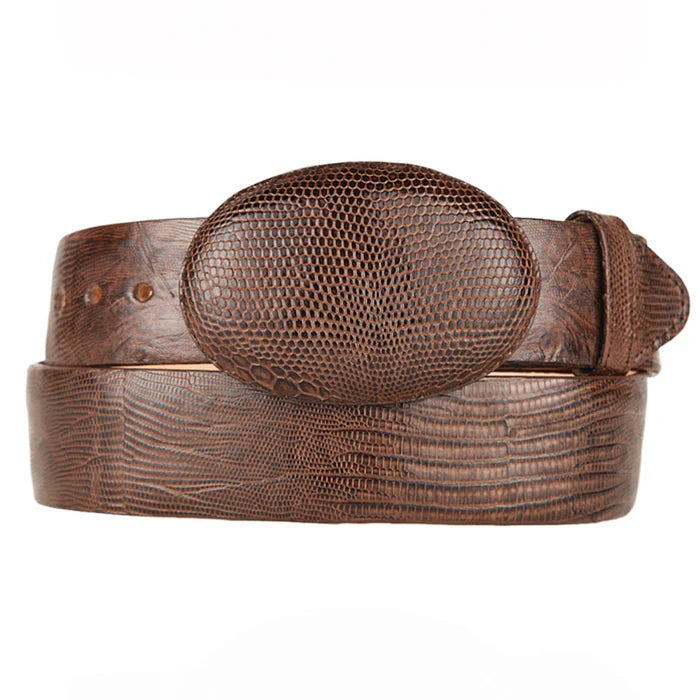 Men's Genuine Lizard  Western Belts