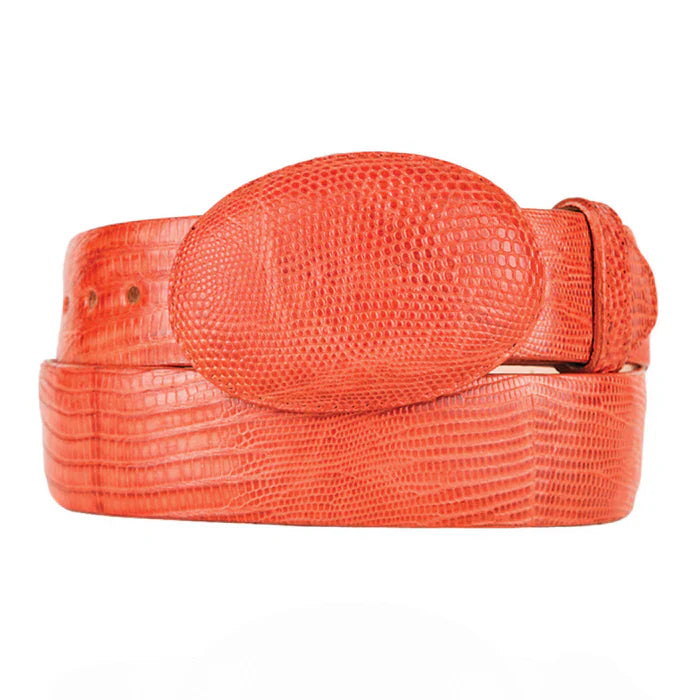 Men's Genuine Lizard  Western Belts
