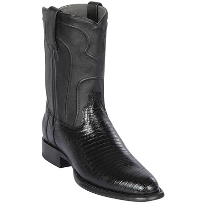 Lizard Roper Black Dress Cowboy Boot
