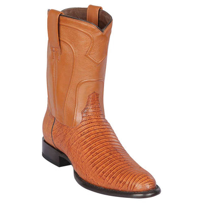 Men's Genuine Lizard Teju Skin Roper Boots