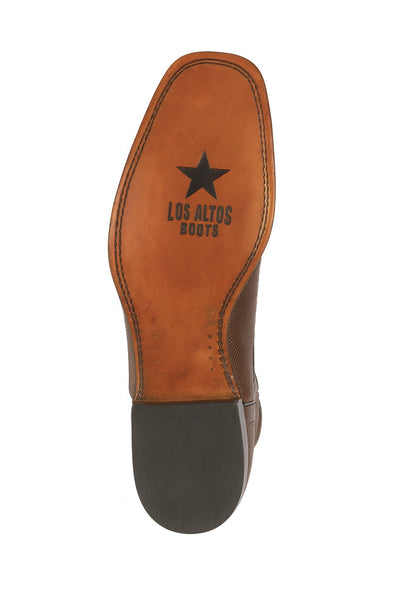 Los Altos Boots Men's Lizard Teju Roper Western Boots Brown