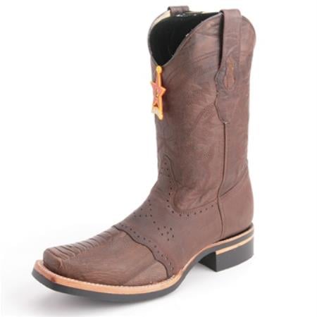 Los Altos Boots Brown Boots Genuine Ostrich Skin