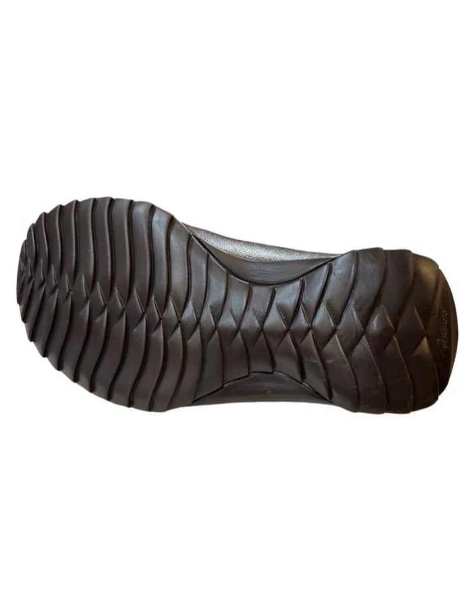 Los Altos Ostrich Leg Lace Up Sneakers Brown