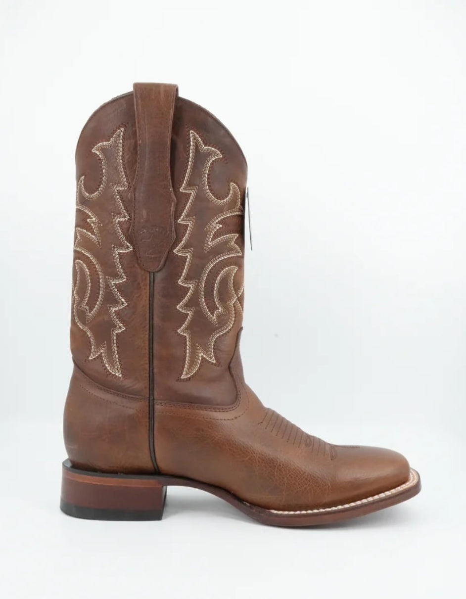 Los Altos Rage Walnut Square Toe Leather Boot