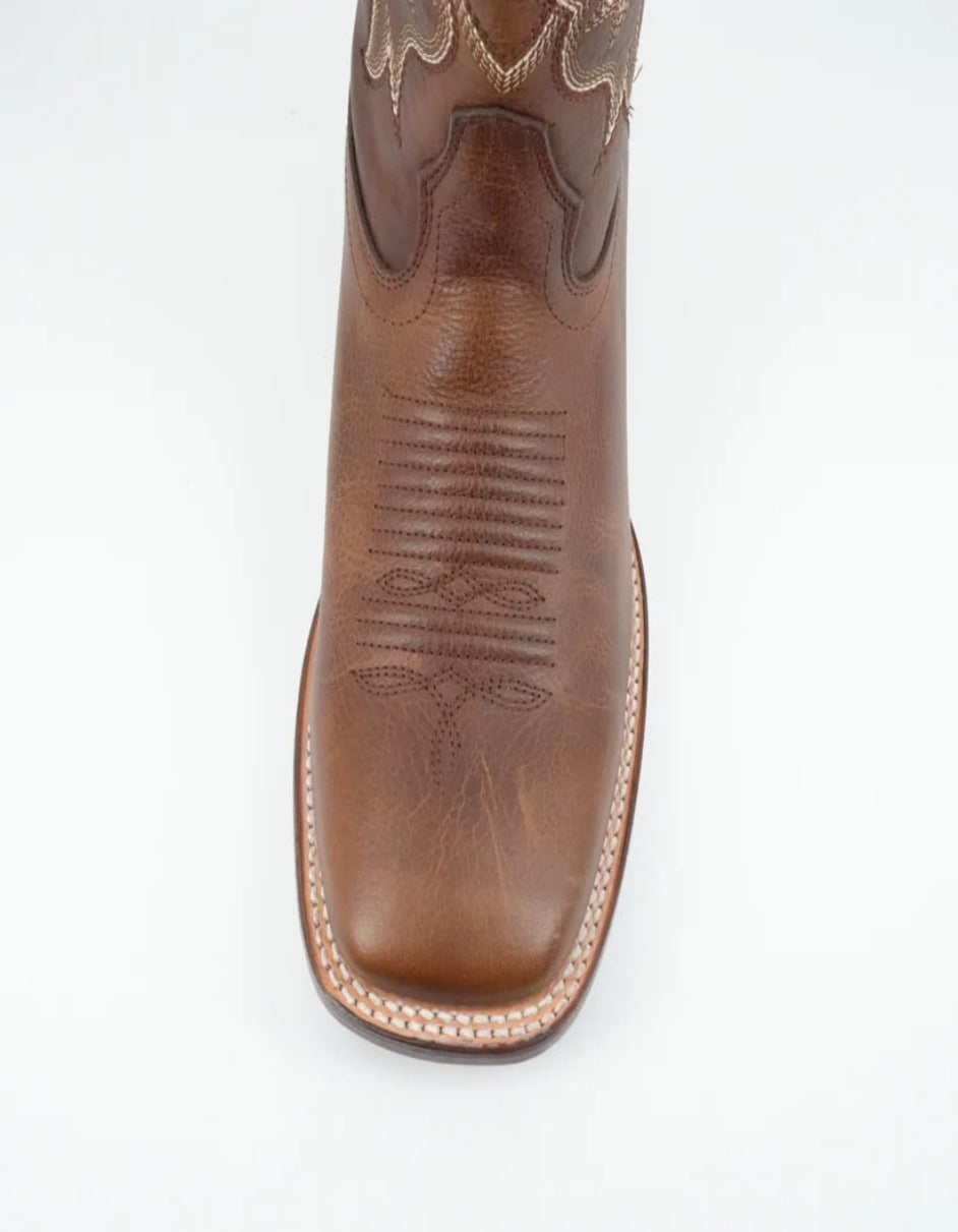 Los Altos Rage Walnut Square Toe Leather Boot