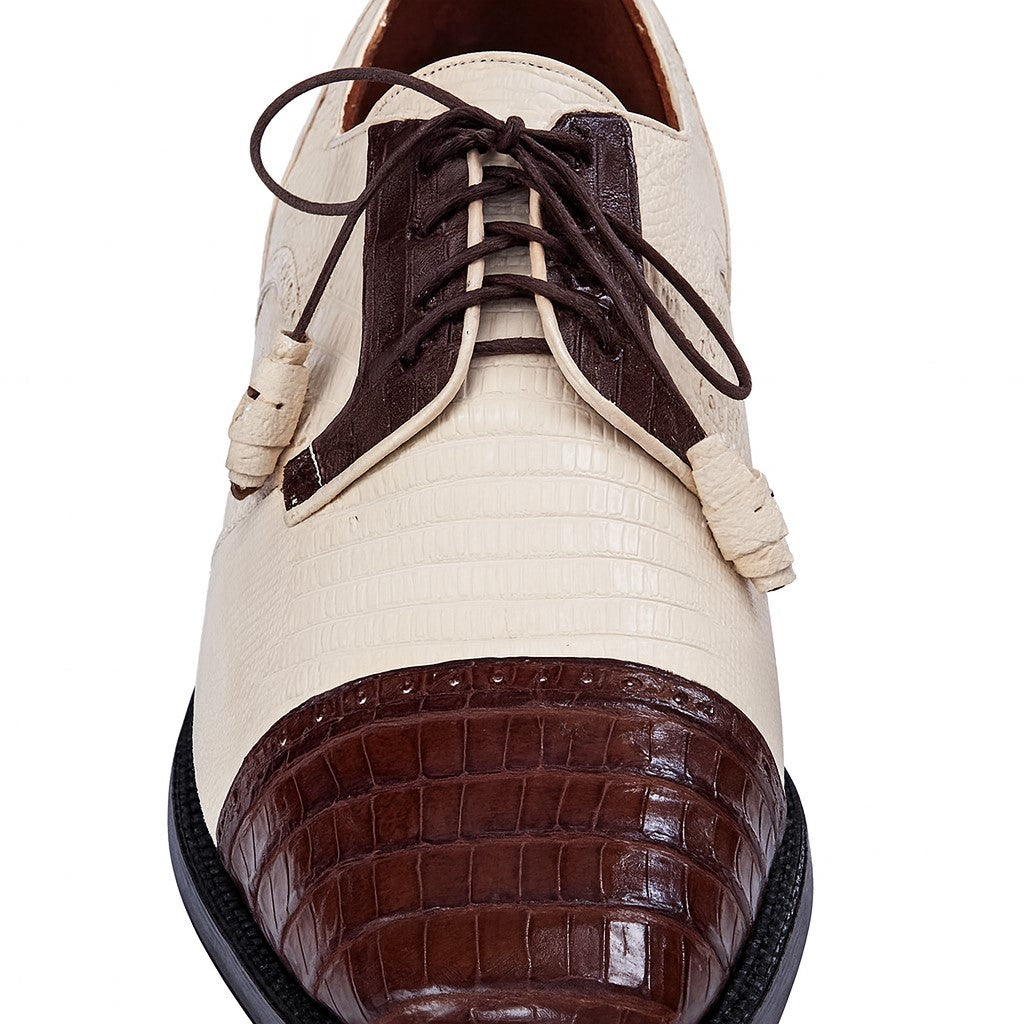 Los Altos Crocodile Cap Toe Shoes