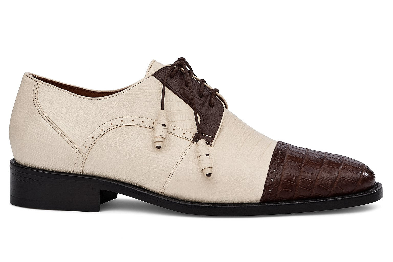Los Altos Crocodile Cap Toe Shoes