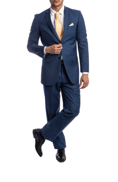 Bacchus Modern Fit Indigo 2 Piece Suit