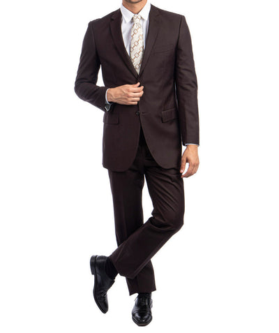 Bacchus Modern Fit Chocolate Suit 2-Piece