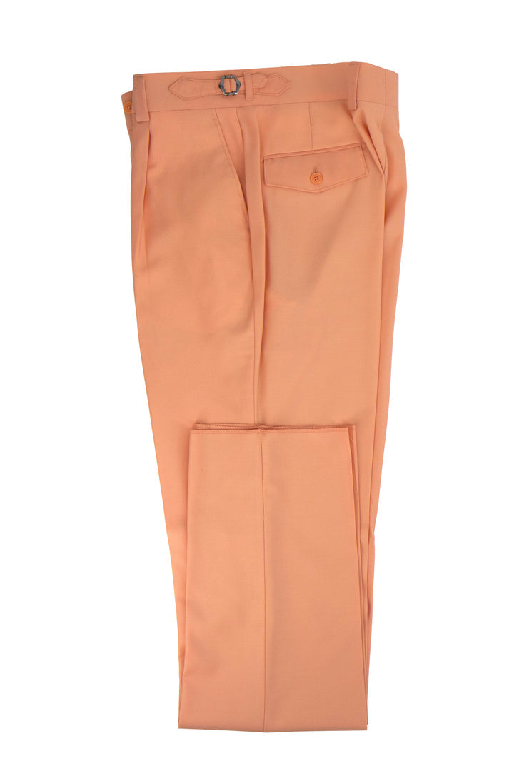 Tiglio Luxe Creamsicle Wool Marbella Dress Pants