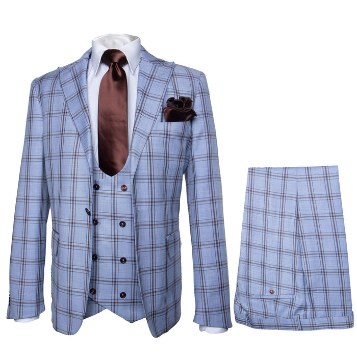 ROSSI MAN Slim Fit Peak Lapel Suit