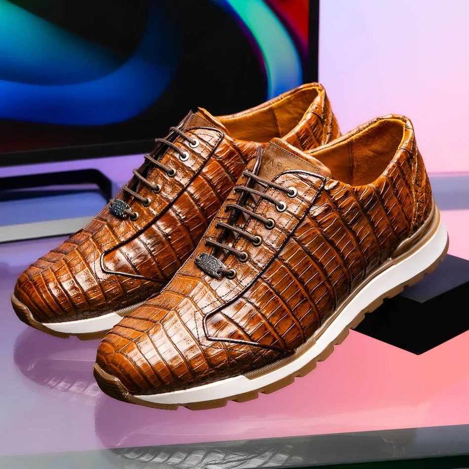 Marco Di Milano Alonzo Caiman Crocodile Sneakers