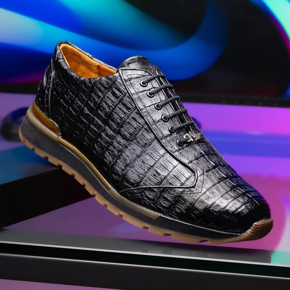 Marco Di Milano Alonzo Caiman Crocodile Sneakers